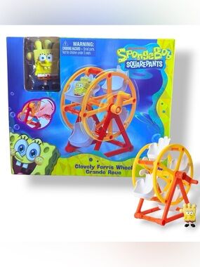 SpongeBob SquarePants Ferris Wheel Playset - Yellow, Orange & White
